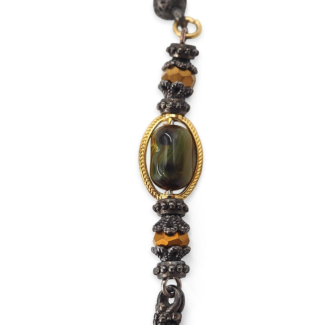 Galalith Capsule-Cut Tasbeeh with Tassel - WATD909