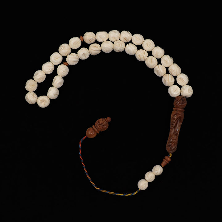 Master-Crafted Carved Bone Tasbeeh - WATD916