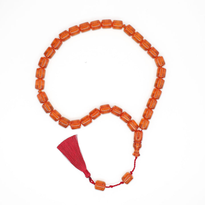 Ottoman-Style Rod Amber Tasbeeh - WATD969