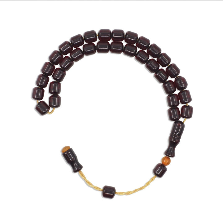 Pressed Amber Rod Material System Tasbeeh - WATD974