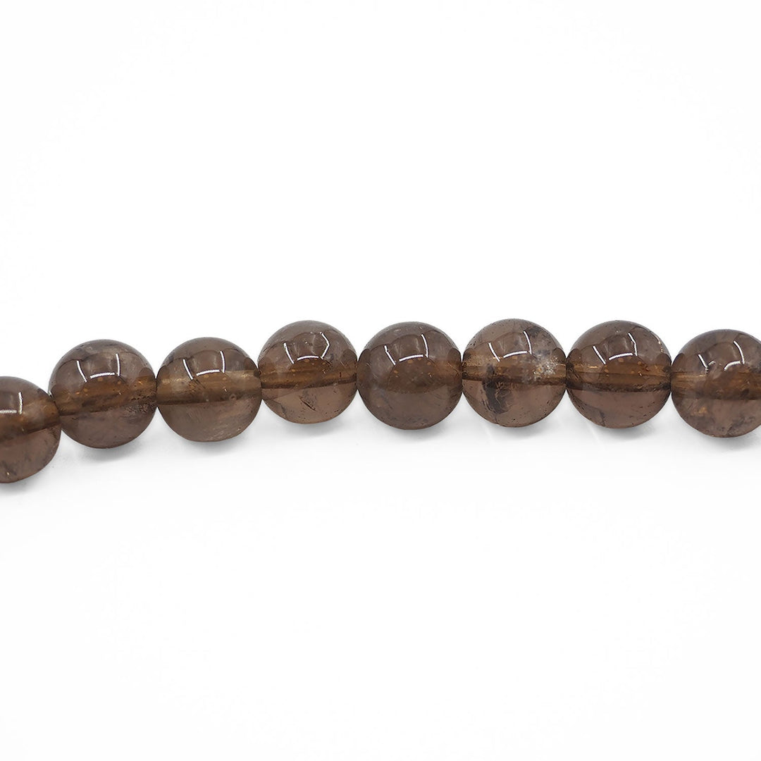 Natural Smoky Quartz Stone Sphere-Cut Tasbeeh - WATD989