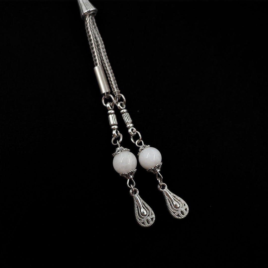 Natural Moonstone Sphere-Cut Tasbeeh - WATD990