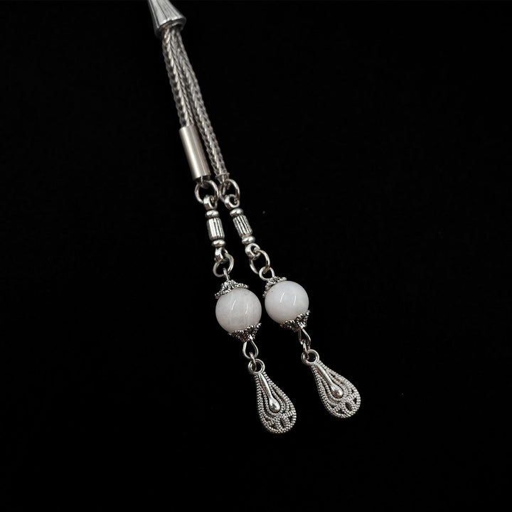 Natural Moonstone Sphere-Cut Tasbeeh - WATD990