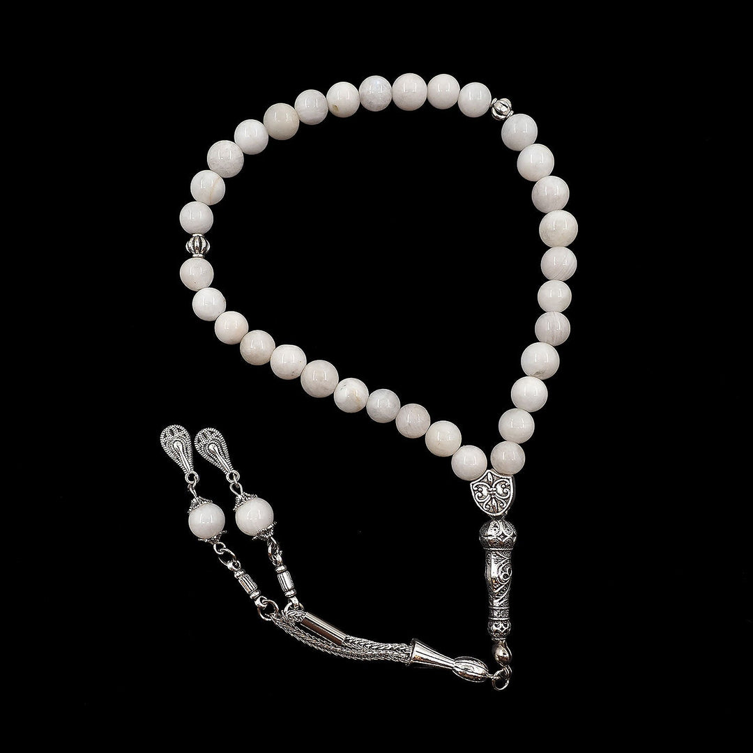 Natural Moonstone Sphere-Cut Tasbeeh - WATD990