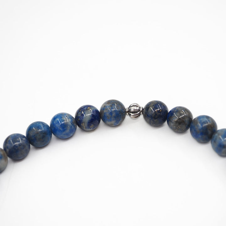 Natural Lapis Lazuli Stone Sphere-Cut Tasbeeh - WATD995