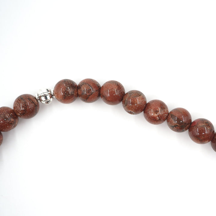 Goldstone Sphere-Cut Tasbeeh - WATD998