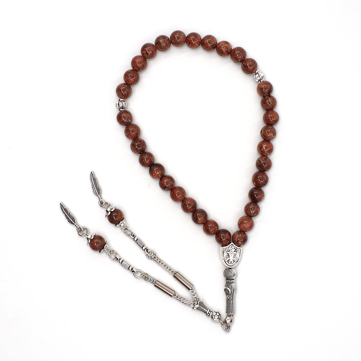 Goldstone Sphere-Cut Tasbeeh - WATD998
