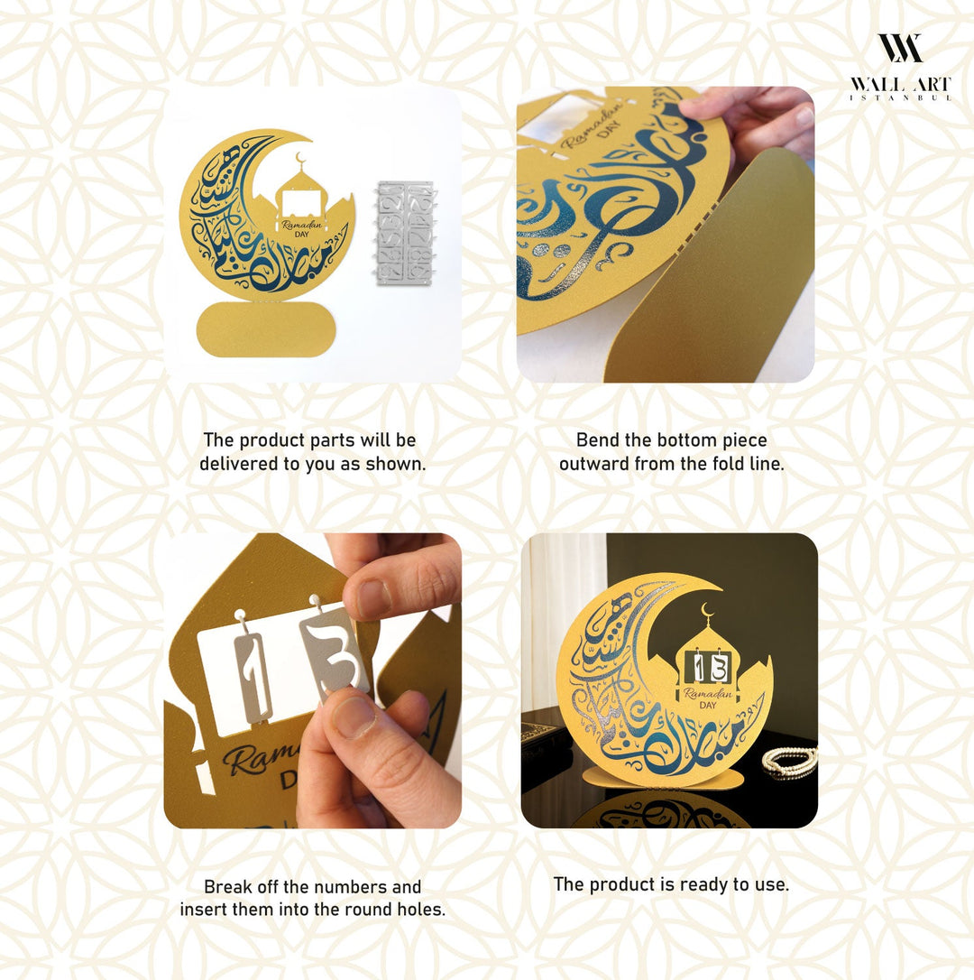 Metal Ramadan Day Calendar - WAMH219