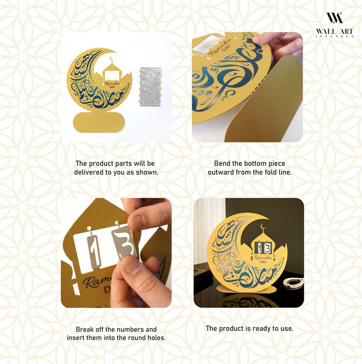 Metal Ramadan Day Calendar - WAMH219