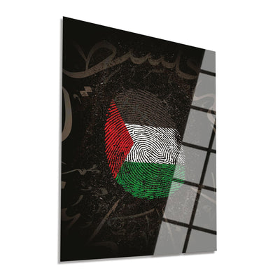 "Free Palestine" Glass Wall Art - WTC061