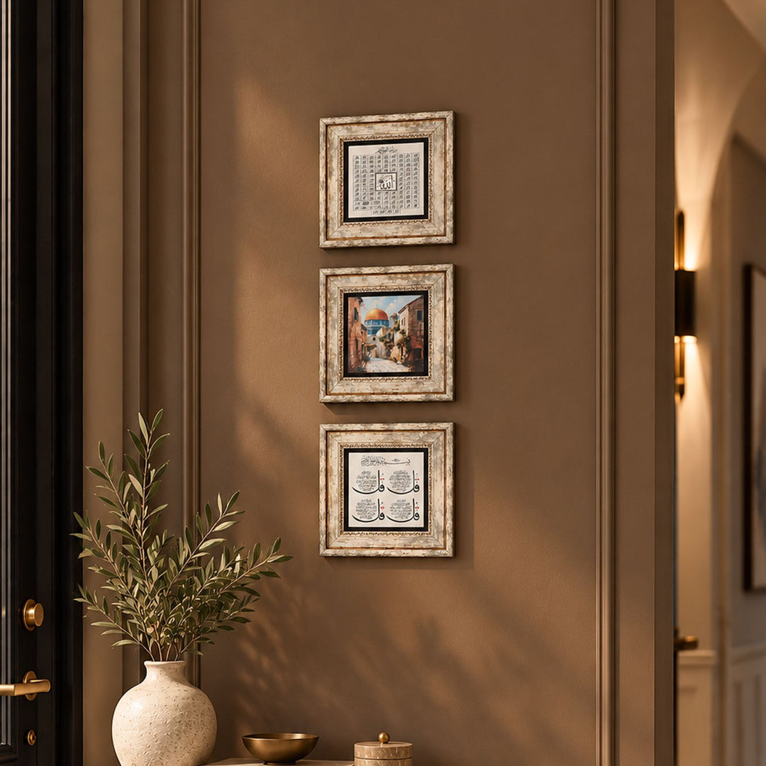 Ali &amp; Zulfiqar Natural Stone Wall Art - WAAH411