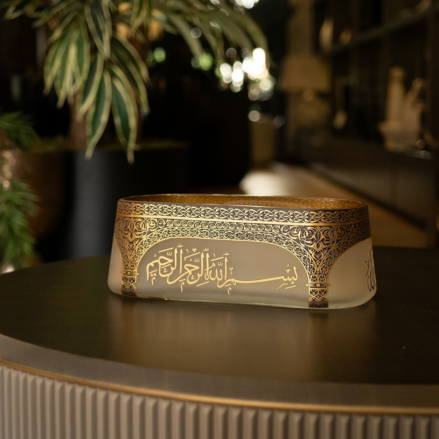 Ecmel Gondola Decorative Glass Bowl - WAMC013