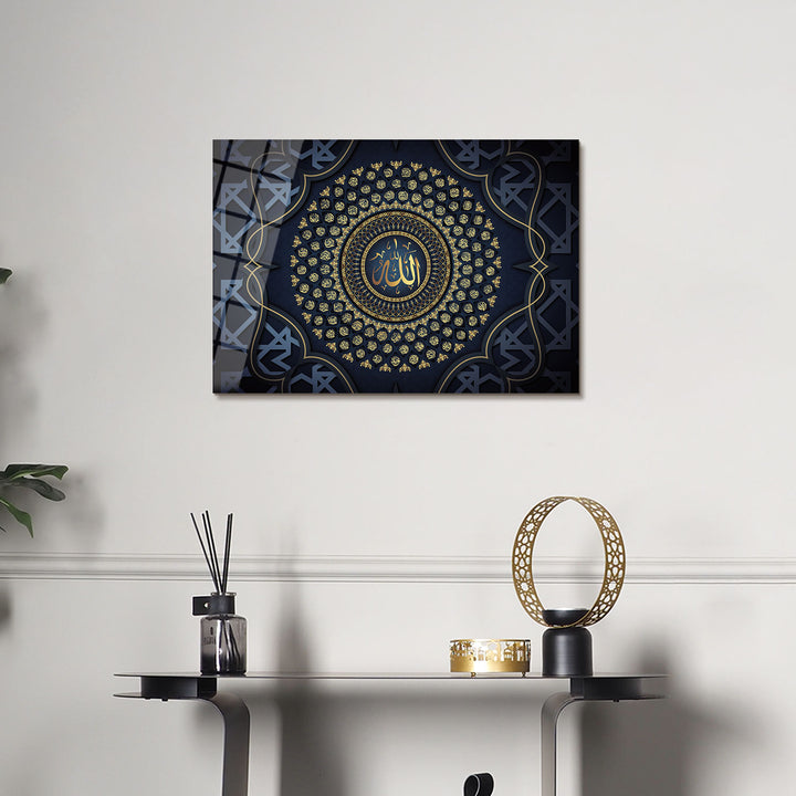 99 Names of Allah Glass Islamic Wall Art - WTC023