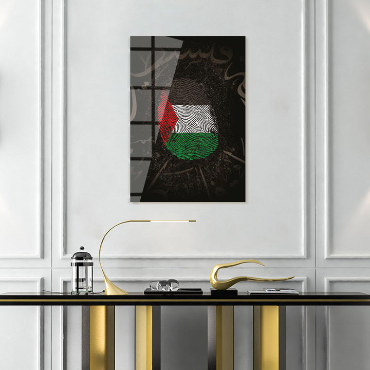 "Free Palestine" Glass Islamic Wall Art - WTC061