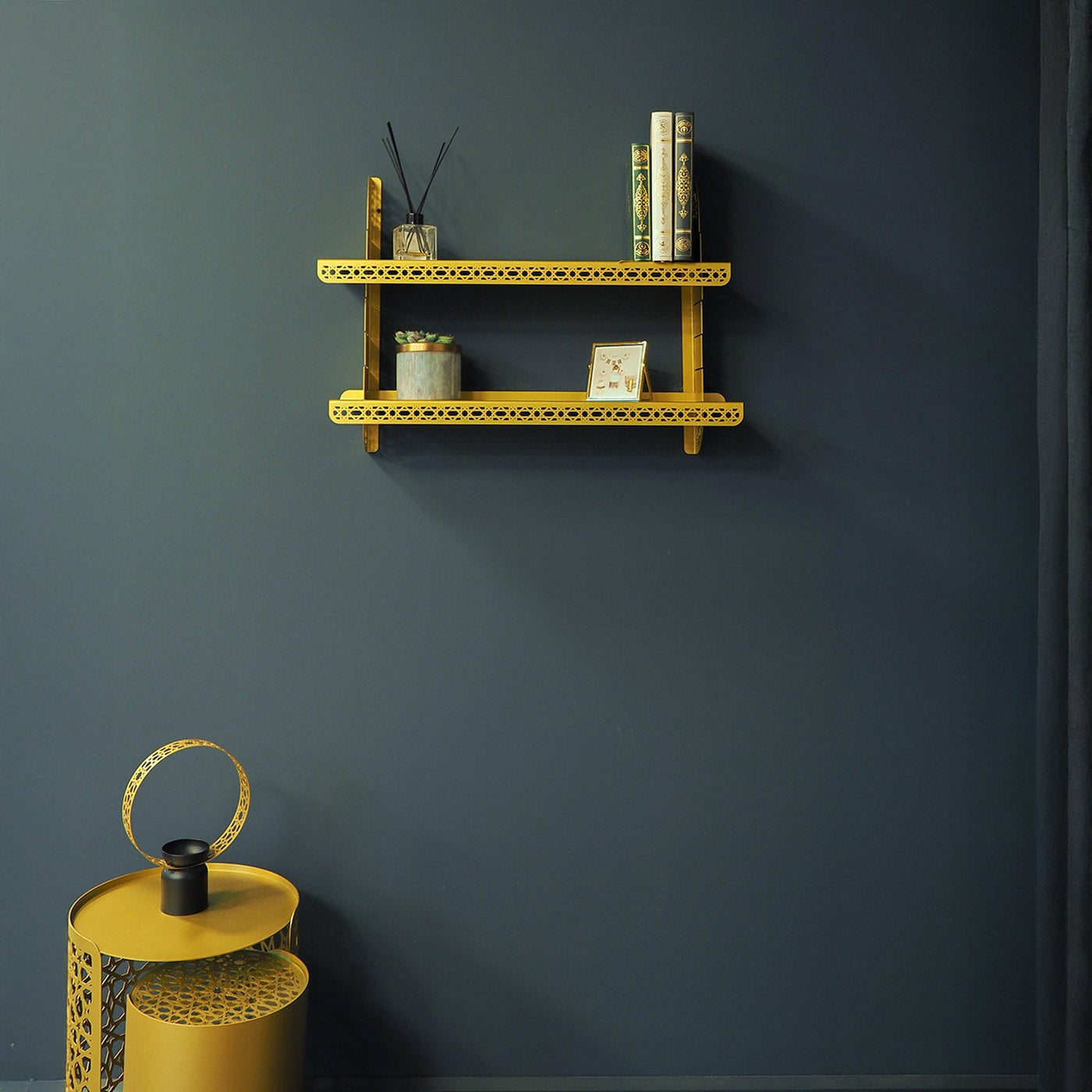 Kadem Adjustable Metal Islamic Wall Shelf - WAMH199