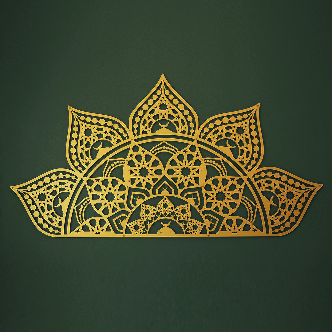 Islamic Mandala Metal Wall Art (Hangable in 4 Ways) - WAM163