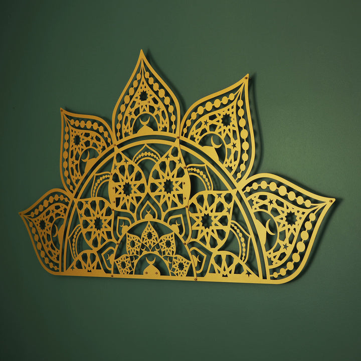 Islamic Mandala Metal Wall Art (Hangable in 4 Ways) - WAM163