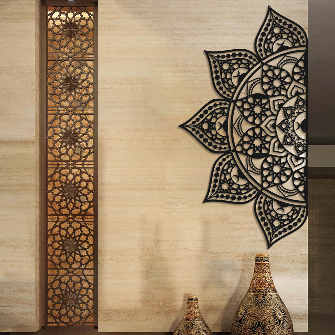 Islamic Mandala Metal Wall Art (Hangable in 4 Ways) - WAM163
