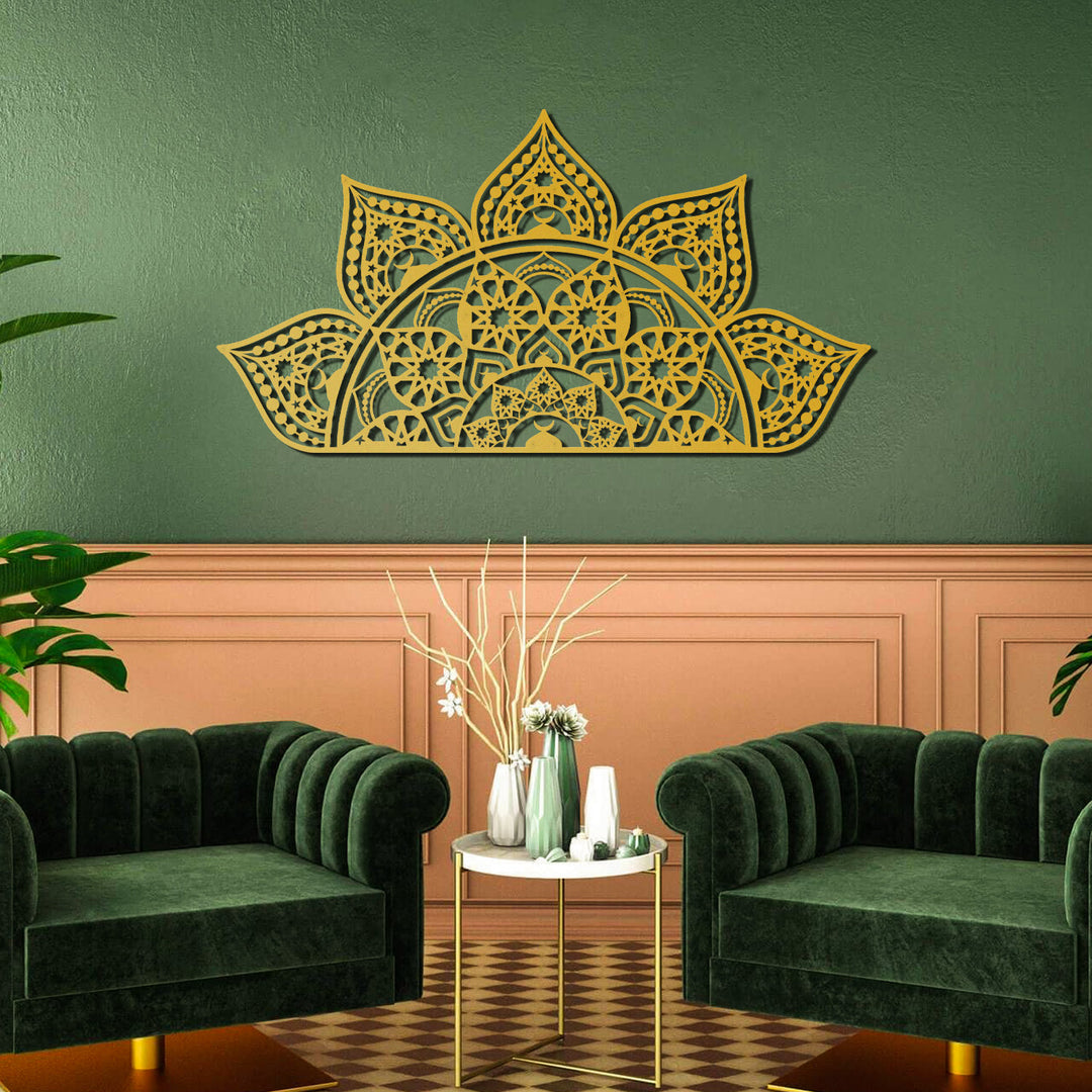 Islamic Mandala Metal Wall Art (Hangable in 4 Ways) - WAM163