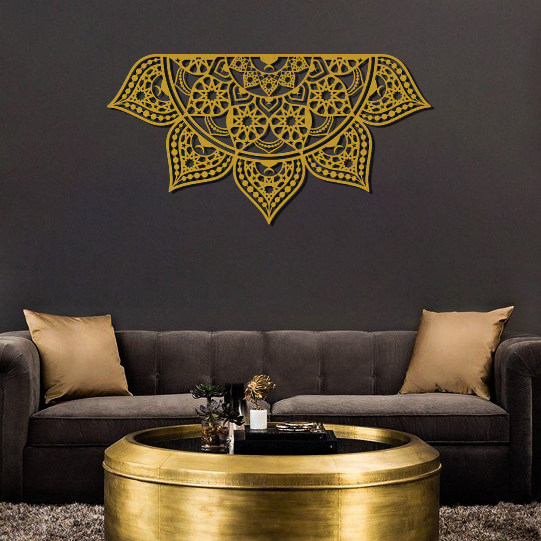Islamic Mandala Metal Wall Art (Hangable in 4 Ways) - WAM163