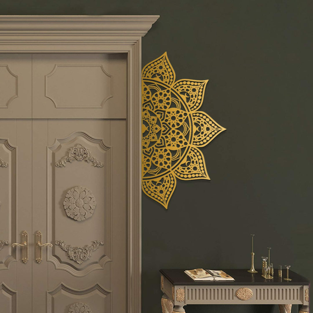 Islamic Mandala Metal Wall Art (Hangable in 4 Ways) - WAM163