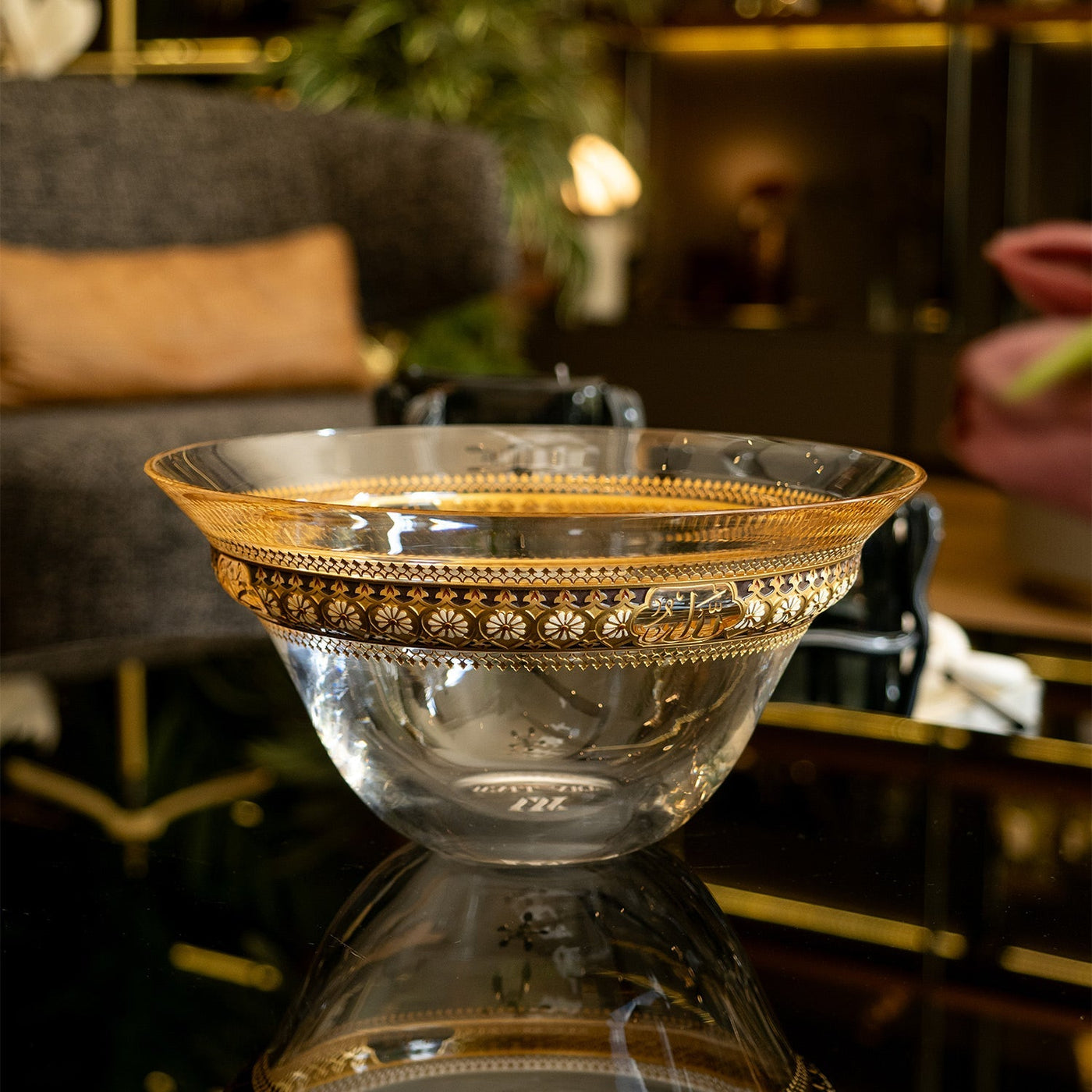 Kösem Large Decorative Glass Bowl - WAMC001