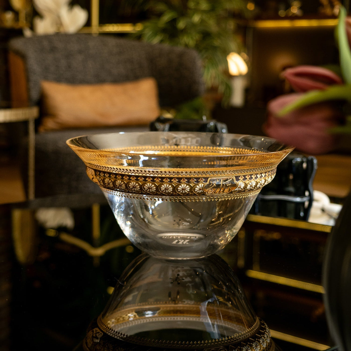 Kösem Large Decorative Glass Bowl - WAMC001