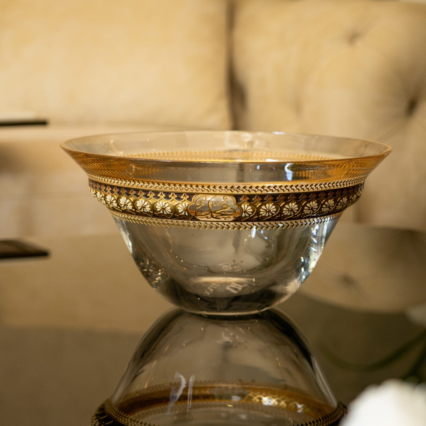Kösem Large Decorative Glass Bowl - WAMC001