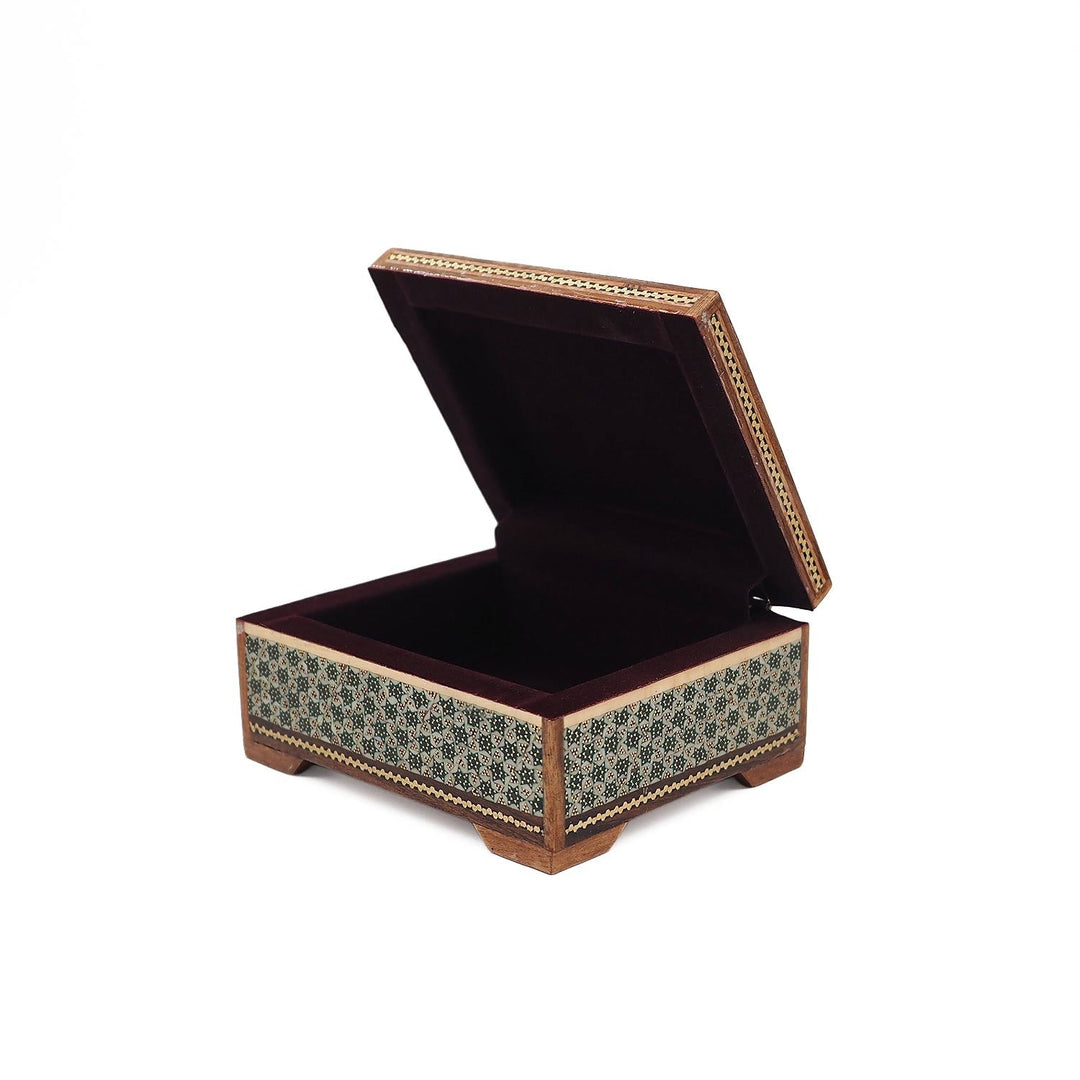 Handcrafted Hatem Inlaid Wooden Decorative Box - WAAH340