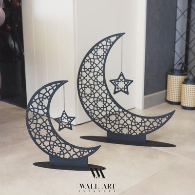 Metal Crescent Moon Islamic Decor - WAMH169