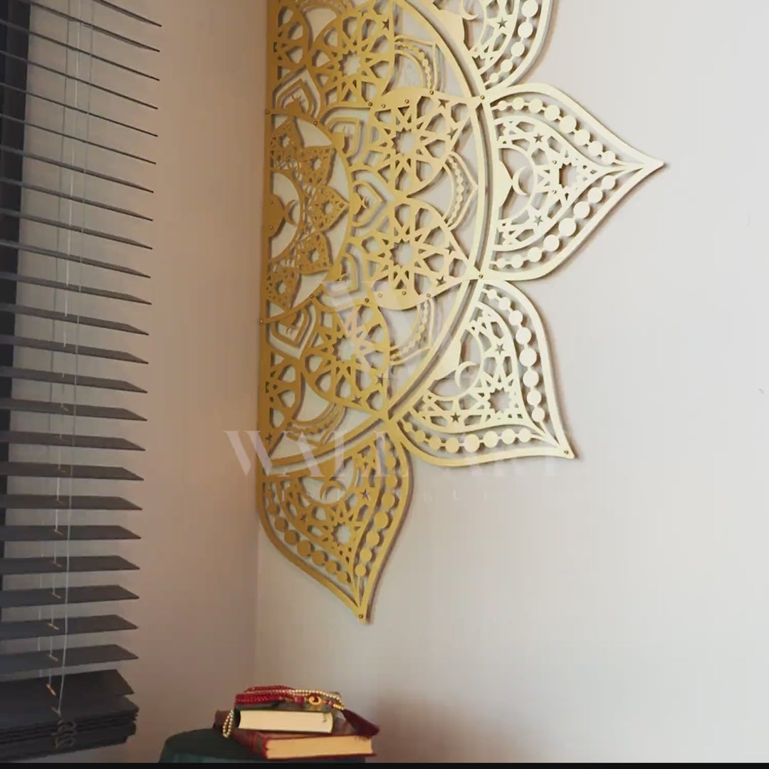 Islamic Mandala Metal Wall Art (Hangable in 4 Ways) - WAM163