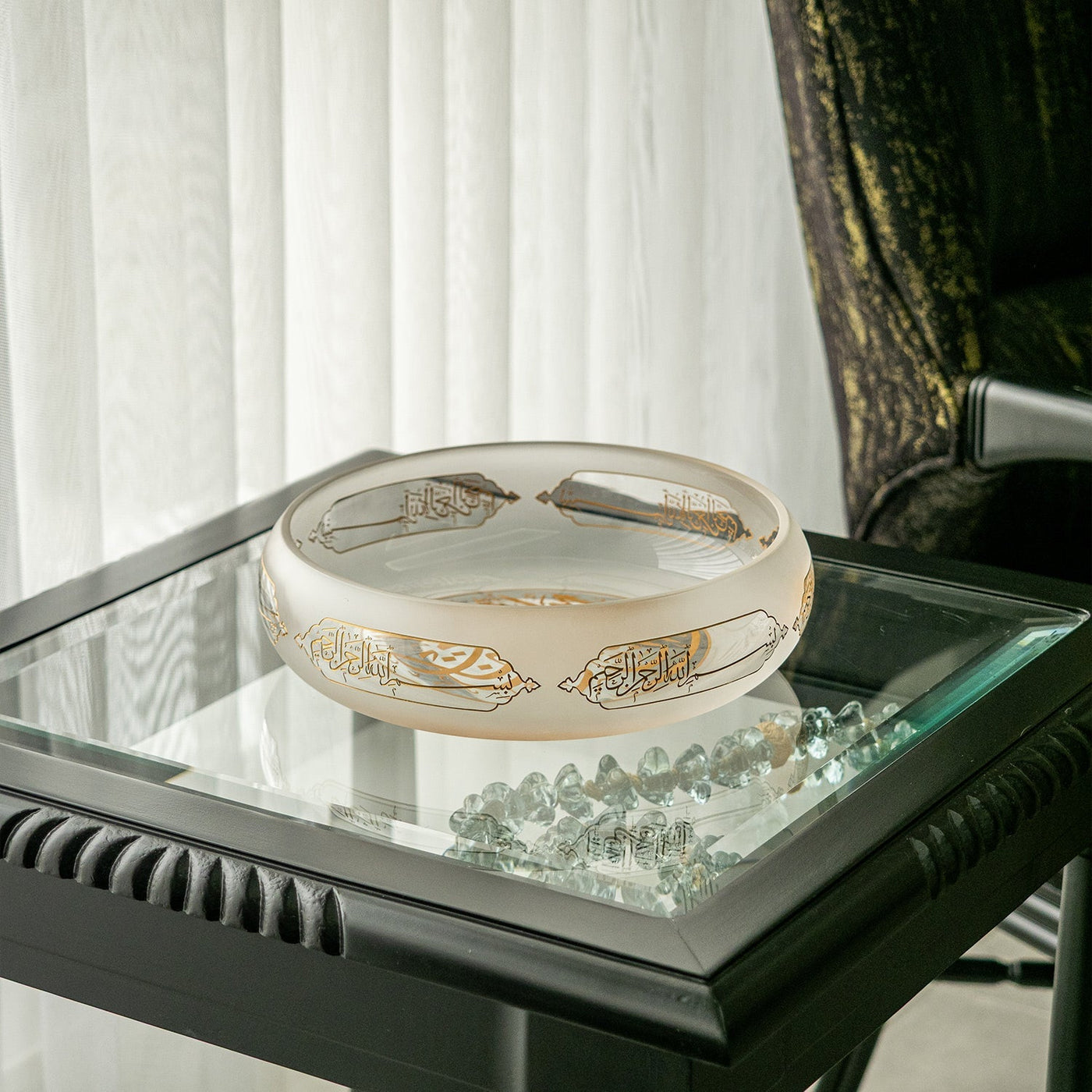Saadet Decorative Glass Bowl - WAMC012