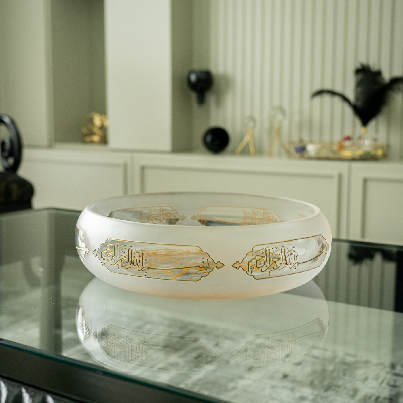 Saadet Decorative Glass Bowl - WAMC012