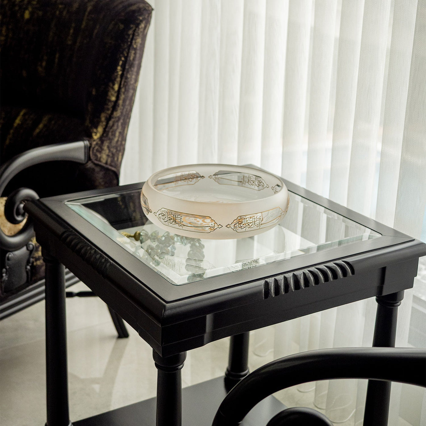 Saadet Decorative Glass Bowl - WAMC012