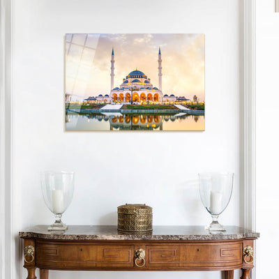 Sharjah Mosque Glass Islamic Wall Art - WTC001