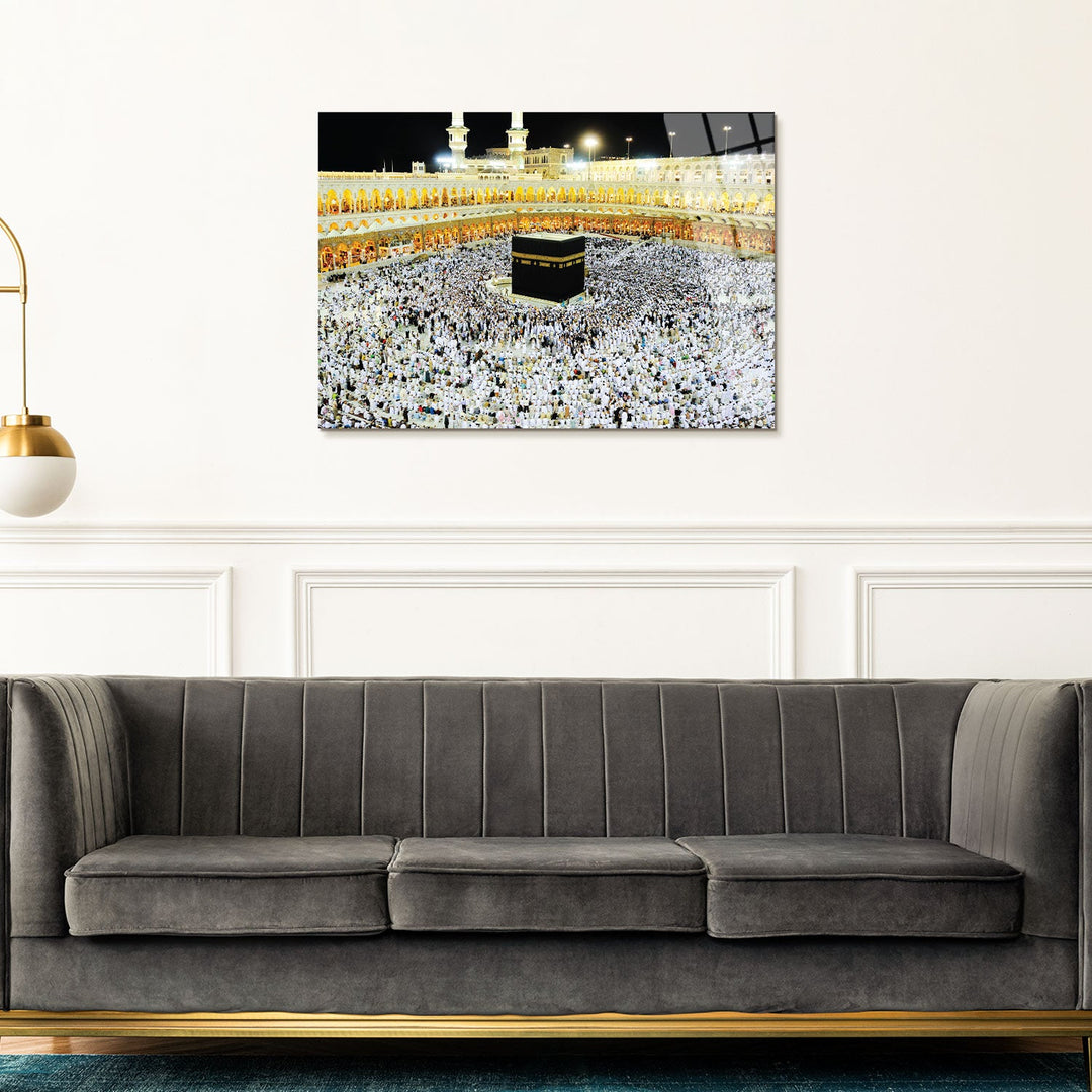 Kaaba Shareef Glass Wall Art - WTC011