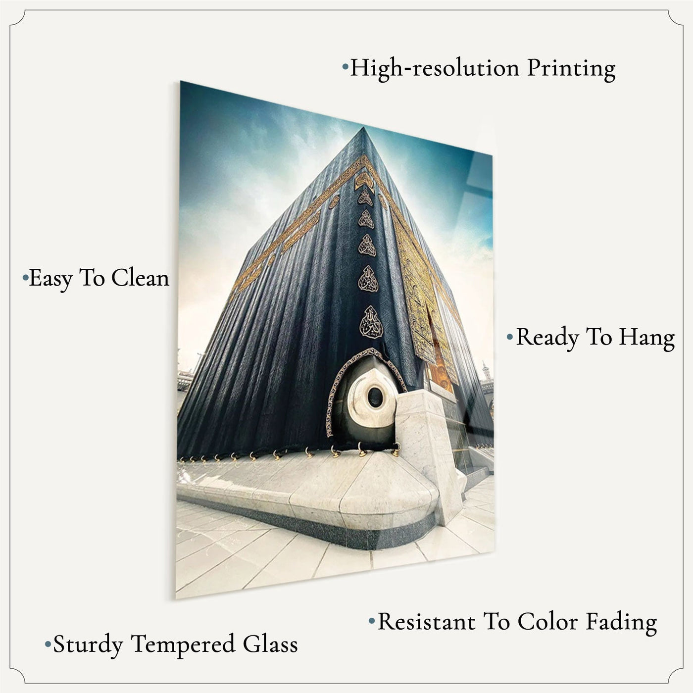 Dome of the Rock Glass Islamic Wall Art - WTC032