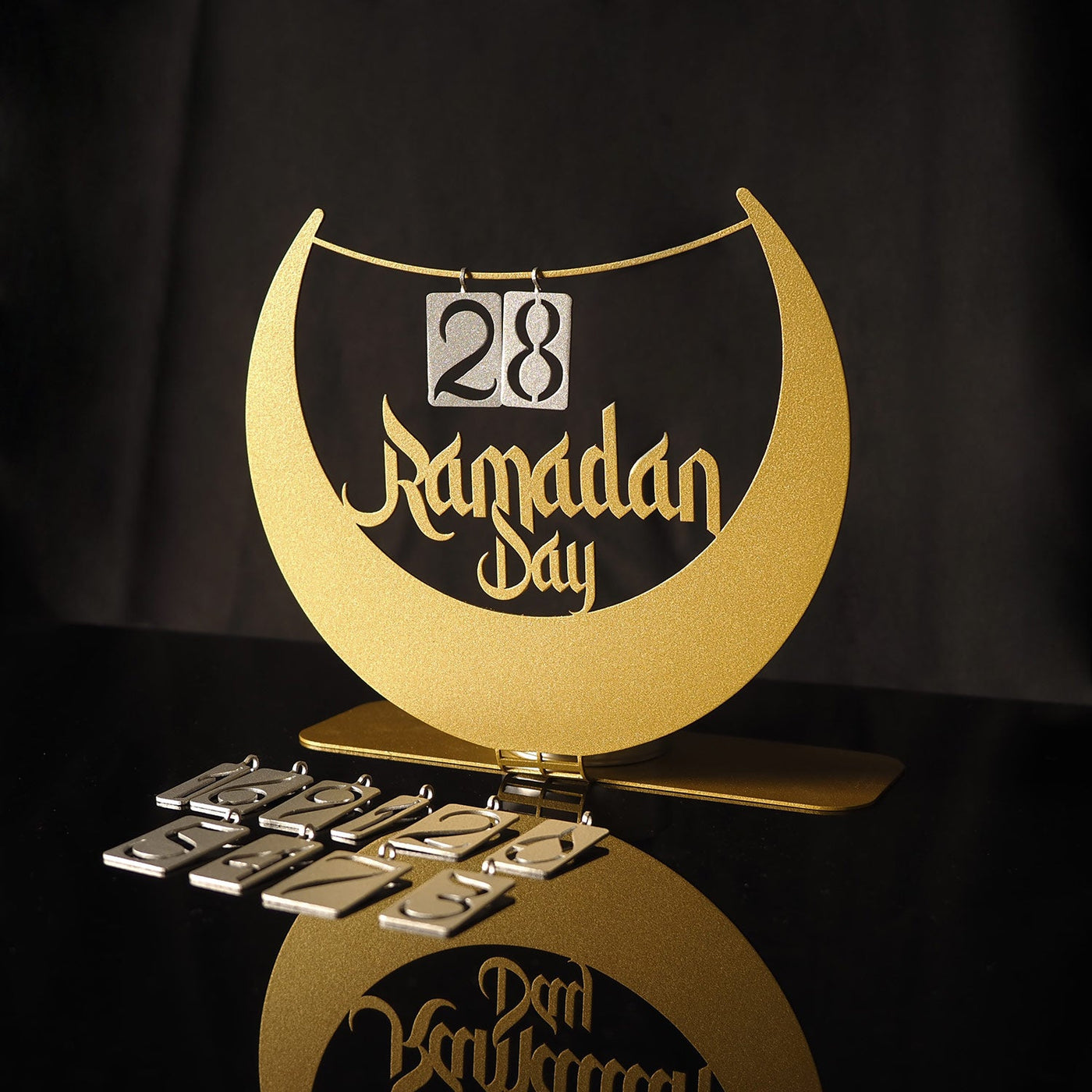 Ramadan Calendar Metal Tabletop Decor - WAMH125