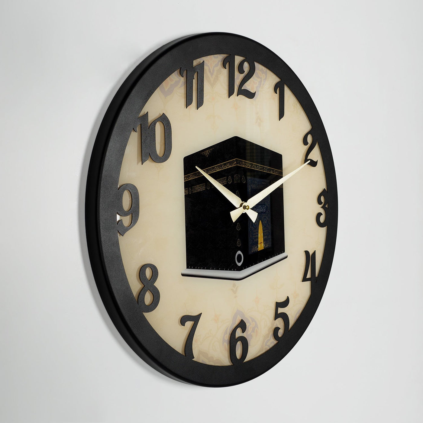 Kaaba Shareef Metal Wall Clock - Plexyglass Covered - WAMS018