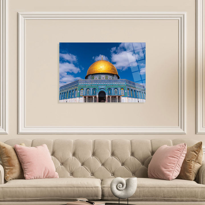 Dome of the Rock Glass Islamic Wall Art - WTC032